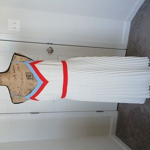 Nice pleated chevron dress